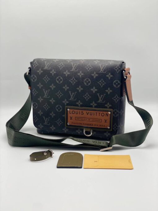 Мужская сумка Louis Vuitton черная 25/21 коллекция 2021-2022 A66291 - фото 5