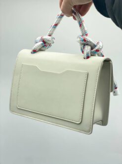 Женская кожаная сумка Off White белая 21/15 коллекция 2021-2022 A66450