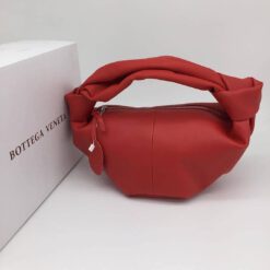 Женская кожаная сумка Bottega Veneta красная 30/13 коллекция 2021-2022