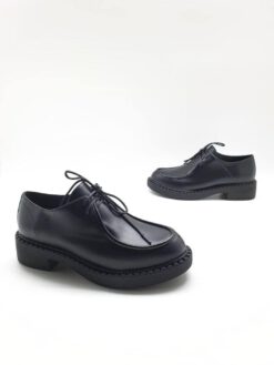 Туфли-дерби женские Prada черные коллекция 2021-2022 A67301 - фото 11