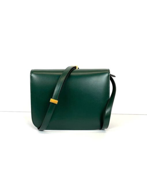 Женская сумка Celine Box Medium Classic 24/19/7 зеленая премиум-люкс - фото 5