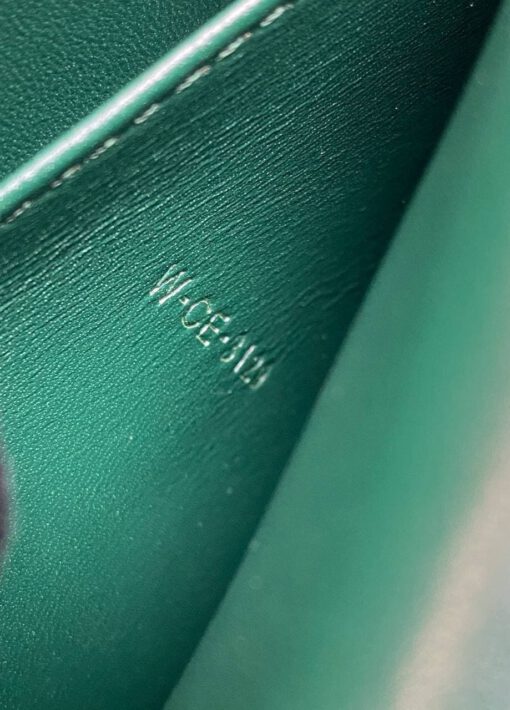 Женская сумка Celine Box Medium Classic 18/15/6 зеленая премиум-люкс - фото 5