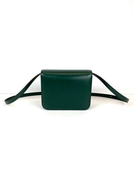 Женская сумка Celine Box Medium Classic 18/15/6 зеленая премиум-люкс - фото 4