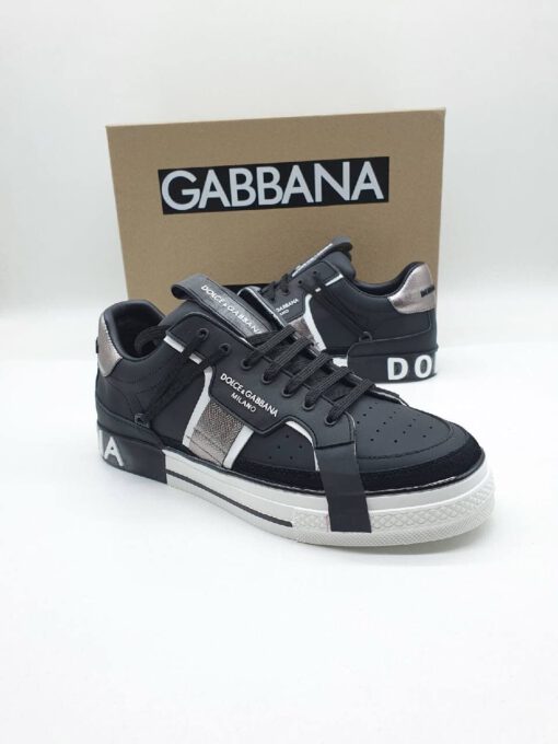 Кроссовки Dolce & Gabbana Custom 2 Zero A67843 черные - фото 4