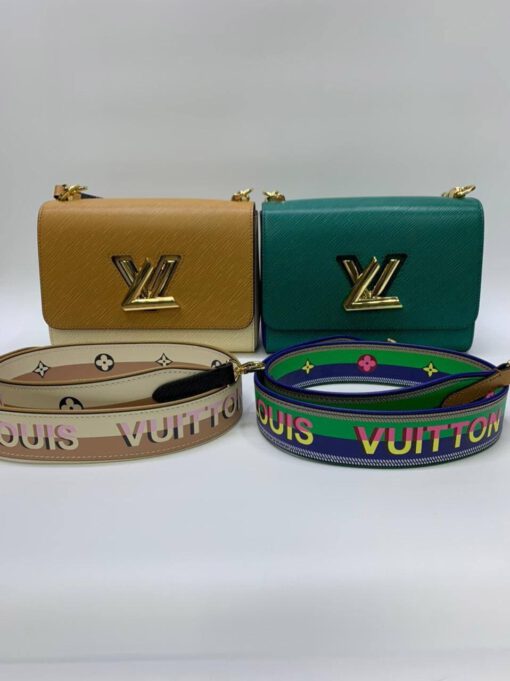 Женская кожаная сумка Louis Vuitton зеленая 23/17 коллекция 2021-2022 - фото 7