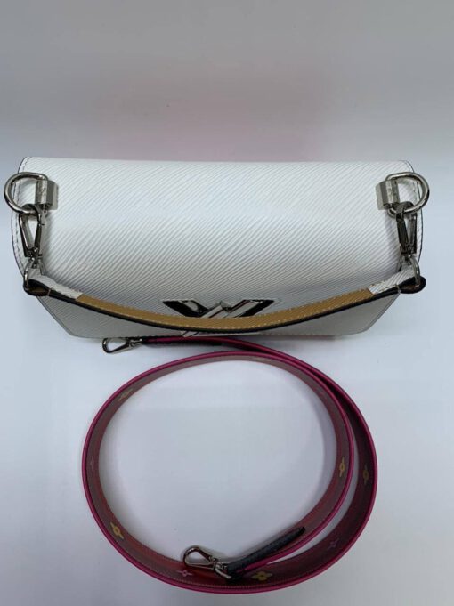 Женская кожаная сумка Louis Vuitton красно-белая 23/17 коллекция 2021-2022 - фото 2