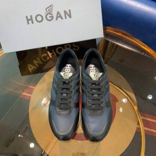 Мужские кроссовки Hogan черно-синие коллекция 2021-2022 - фото 6