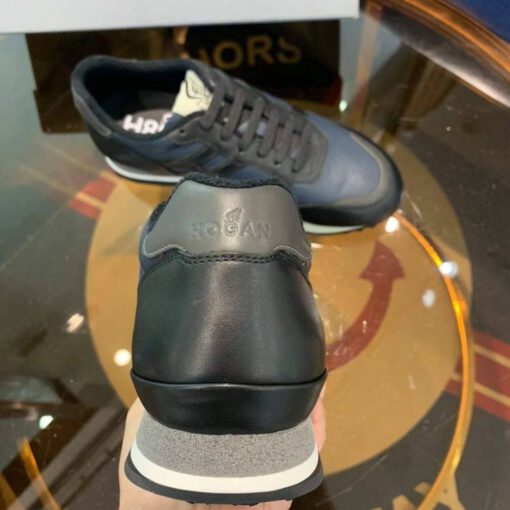 Мужские кроссовки Hogan черно-синие коллекция 2021-2022 - фото 5