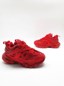 Женские кроссовки Balenciaga Track.2 красные коллекция 2021-2022