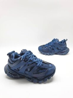 Женские кроссовки Balenciaga Track 3 синие коллекция 2021-2022 - фото 6
