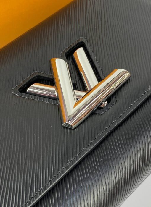 Женская сумка Louis Vuitton Twist MM 23/17/9,5 премиум-люкс черная - фото 4
