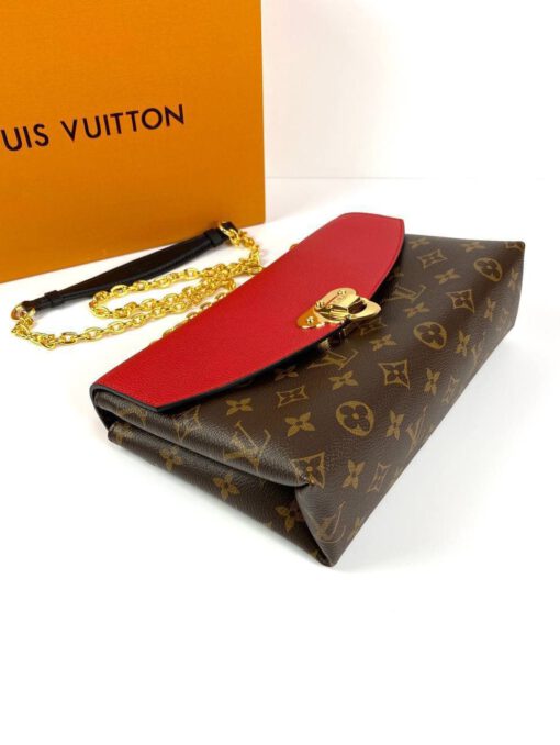 Женская сумка Louis Vuitton Saint-Placide A70322 премиум-люкс коричневая 25/16/7 см - фото 6