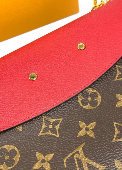 Женская сумка Louis Vuitton Saint-Placide A70322 премиум-люкс коричневая 25/16/7 см - фото 5