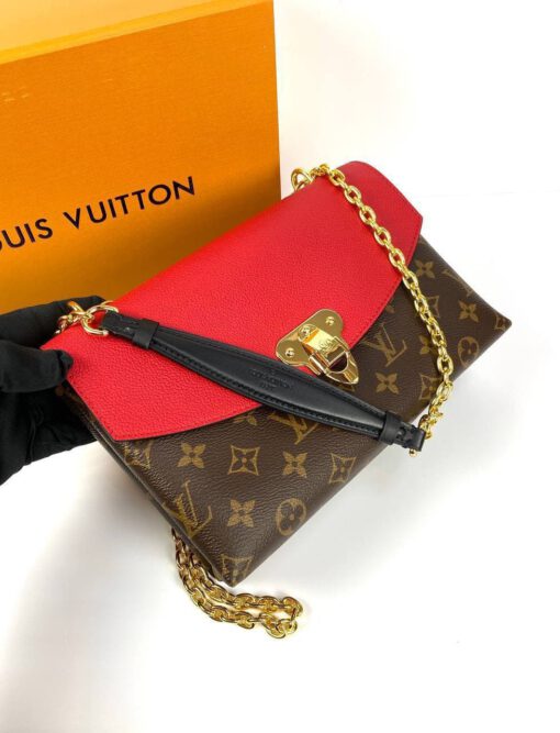 Женская сумка Louis Vuitton Saint-Placide A70322 премиум-люкс коричневая 25/16/7 см - фото 7