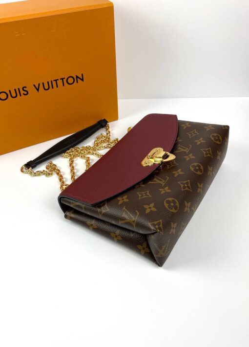 Женская сумка Louis Vuitton Saint-Placide A70342 премиум-люкс коричневая 25/16/7 см - фото 7