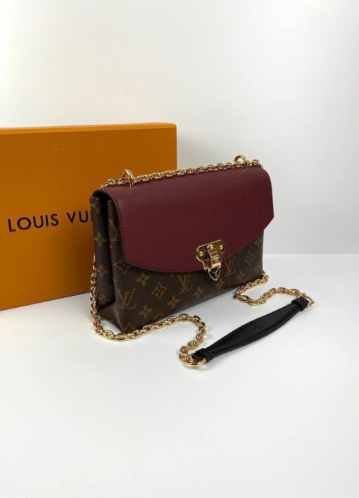 Женская сумка Louis Vuitton Saint-Placide A70342 премиум-люкс коричневая 25/16/7 см - фото 6
