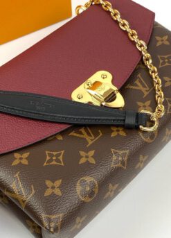 Женская сумка Louis Vuitton Saint-Placide A70342 премиум-люкс коричневая 25/16/7 см