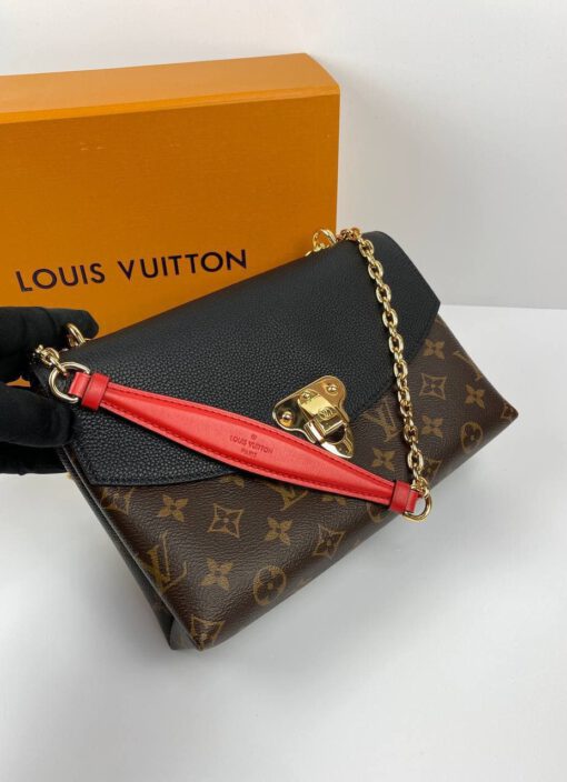 Женская сумка Louis Vuitton Saint-Placide A70357 премиум-люкс коричневая 25/16/7 см - фото 4