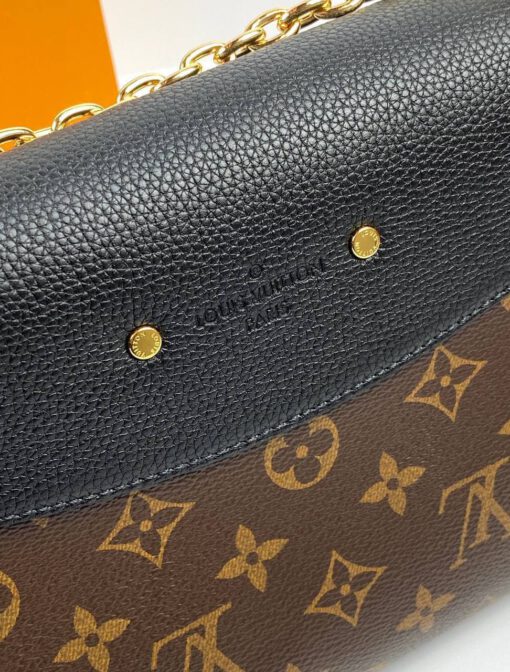 Женская сумка Louis Vuitton Saint-Placide A70357 премиум-люкс коричневая 25/16/7 см - фото 5
