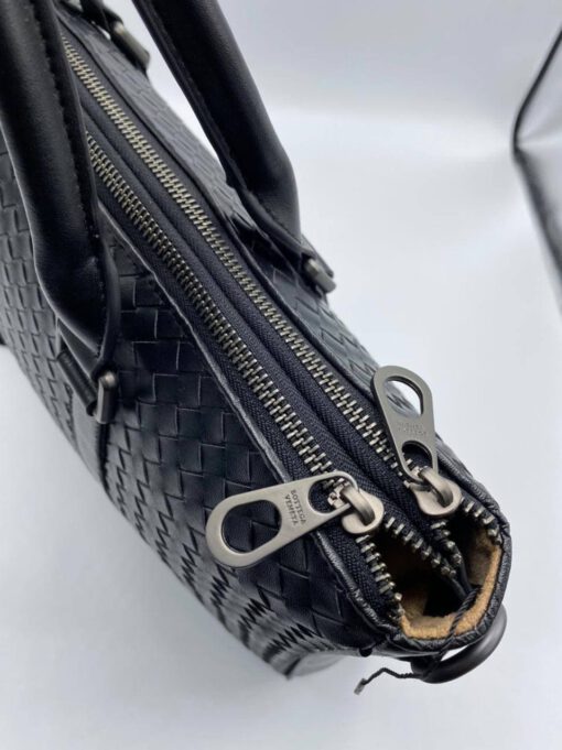 Кожаная сумка Bottega Veneta черная для документов 39/30 см. A70863 - фото 4