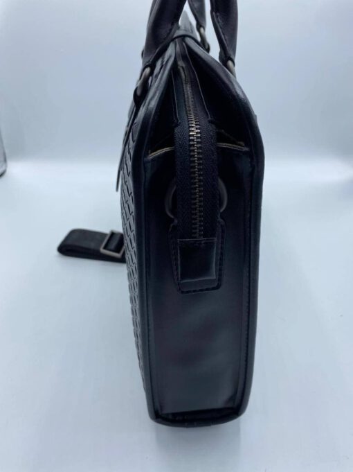 Кожаная сумка Bottega Veneta черная для документов 39/30 см. A70868 - фото 4