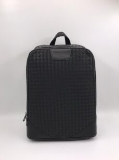 Рюкзак кожаный Bottega Veneta черный 35/28 см коллекция 2021-2022