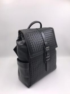 Рюкзак кожаный Bottega Veneta черный 34/30 см коллекция 2021-2022