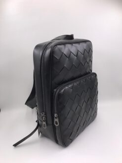 Рюкзак кожаный Bottega Veneta черный 38/30 см коллекция 2021-2022