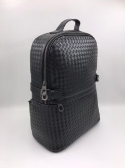 Рюкзак кожаный Bottega Veneta черный 39/30 см коллекция 2021-2022