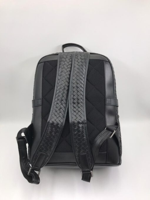 Рюкзак кожаный Bottega Veneta черный 39/30 см коллекция 2021-2022 - фото 4