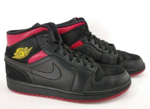 Кроссовки Nike Air Jordan 1 Retro Black/Red - фото 4