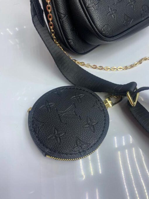 Клатч женский кожаный Louis Vuitton Monorgam черный 24/13 см - фото 5