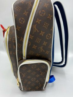 Рюкзак из канвы Louis Vuitton коричнево-синий 40/28 см