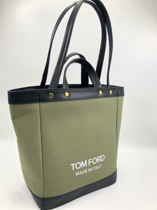 Женская сумка-тоут Tom Ford 76088 светло-зеленая 32/31/28 см - фото 1