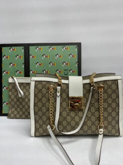 Женская сумка-тоут Gucci из канвы в комплекте кошелек 35/23/14,5 см A79740