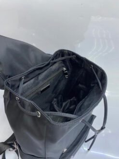 Рюкзак Prada из текстиля черный 33/30/12 см.
