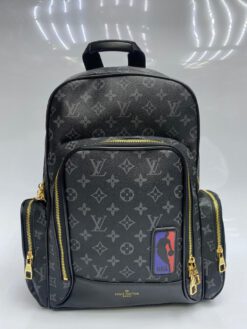 Рюкзак из канвы Louis Vuitton черный 40/28 см - фото 9