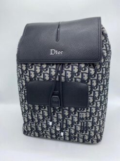 Рюкзак Christian Dior черно-серый с рисунком 42/30 см