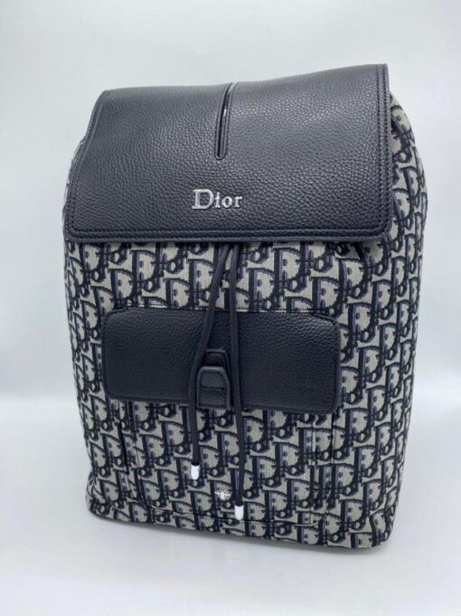 Рюкзак Christian Dior черно-серый с рисунком 42/30 см - фото 1