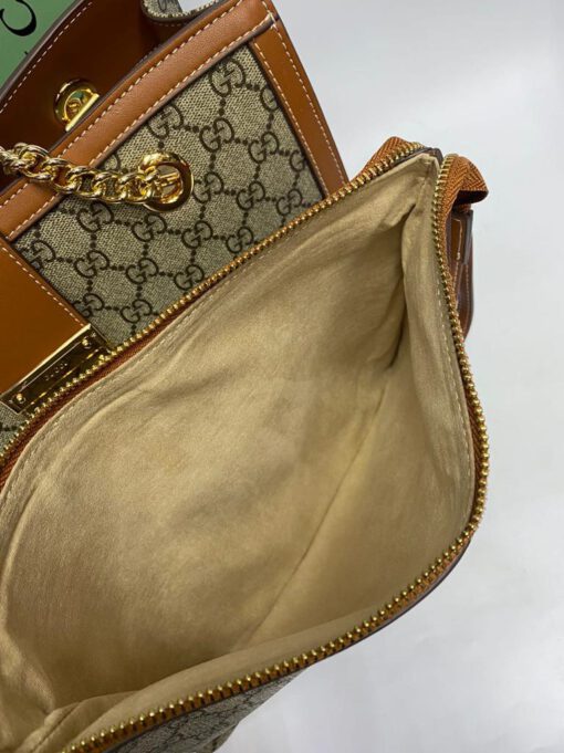 Женская сумка-тоут Gucci из канвы в комплекте кошелек 35/23/14,5 см A79742 - фото 2