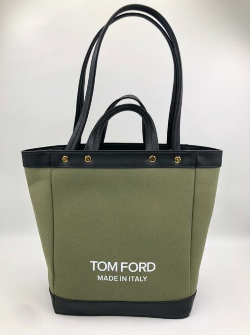 Женская сумка-тоут Tom Ford 76088 светло-зеленая 32/31/28 см - фото 3