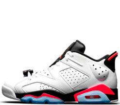 Кроссовки Nike Air Jordan 6 Retro Men Low White/Infrared 23-Black
