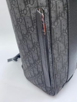 Рюкзак Christian Dior черный с кожаными вставками 42/30 см