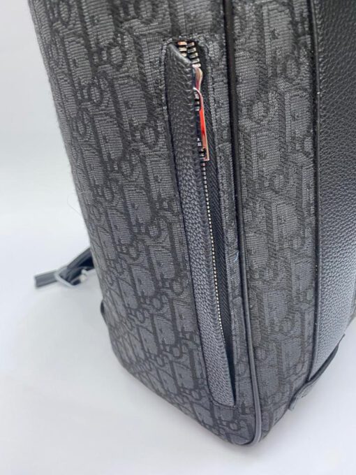 Рюкзак Christian Dior черный с кожаными вставками 42/30 см - фото 3