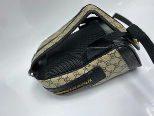 Женский рюкзак Gucci из канвы с рисунком 30/24/10 см - фото 6