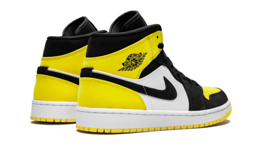 Кроссовки Nike Air Jordan 1 Retro Low YellowBlack - фото 3