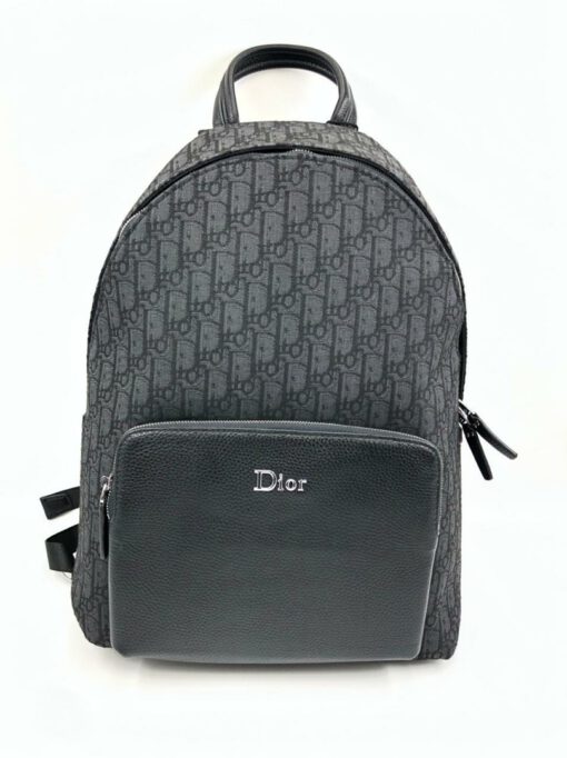 Рюкзак Christian Dior серый с рисунком 40/32 см - фото 3