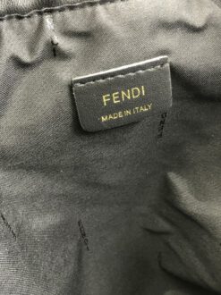 Женская кожаная сумка-мешок Fendi 76215 коричневая 36/37 см