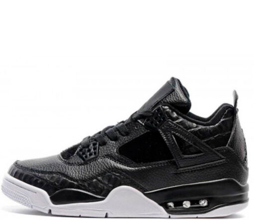 Кроссовки Nike Air Jordan 4 Retro Black/White - фото 1