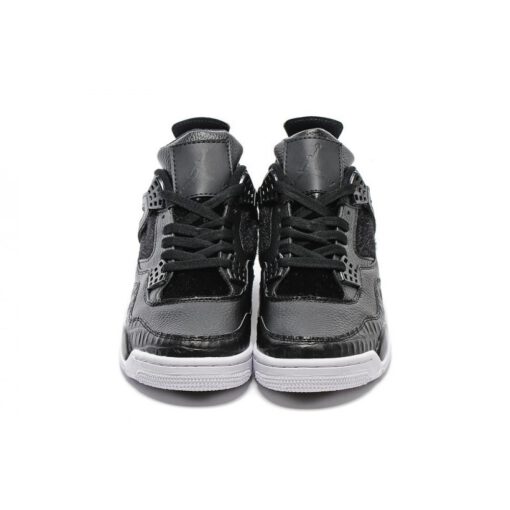 Кроссовки Nike Air Jordan 4 Retro Black/White - фото 5